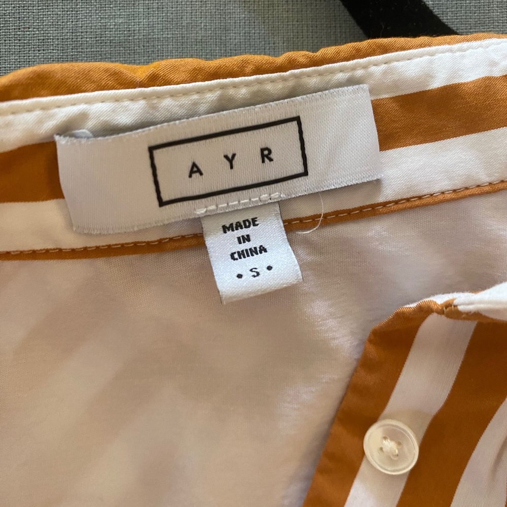 AYR shirt, size small